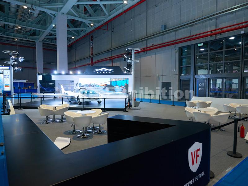 KLEIN Aircar’s booth design KLEIN Aircar’s booth design
