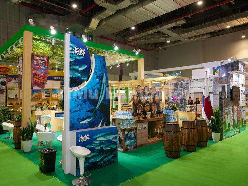 Panama Pavilion' booth construction Panama Pavilion' booth construction