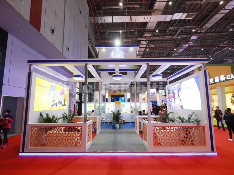 country pavilion stand design and build