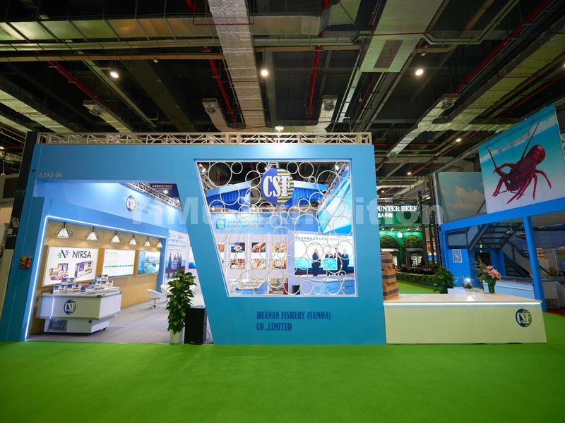 Huanan Fishery's exhibition stand design Huanan Fishery's exhibition stand design