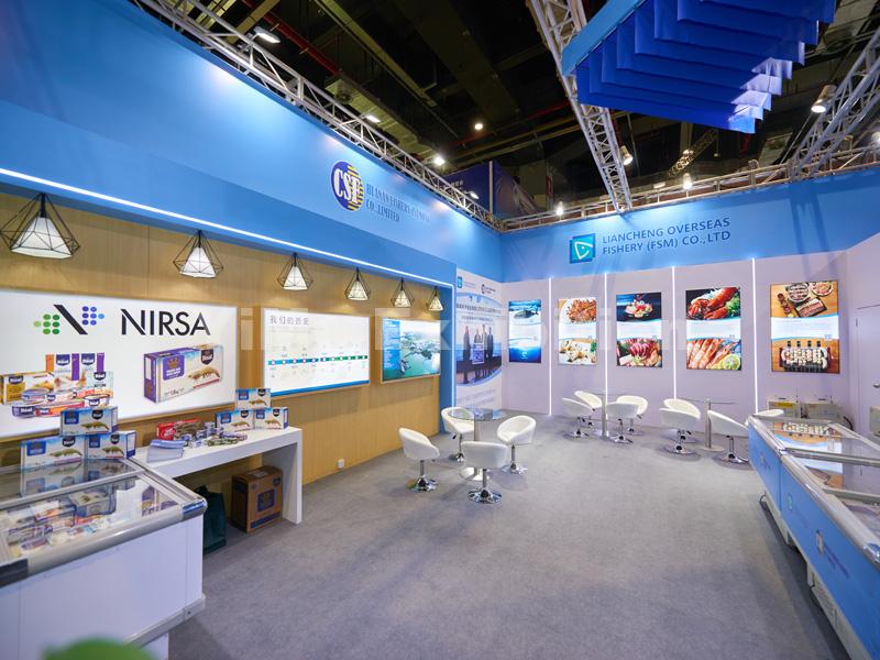 Huanan Fishery's exhibition stand design Huanan Fishery's exhibition stand design