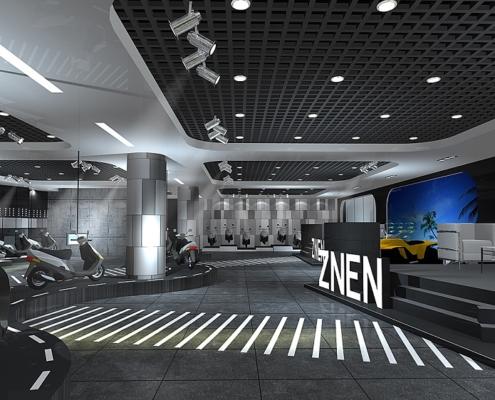 Zhongneng Vehicle Group's booth design and construction