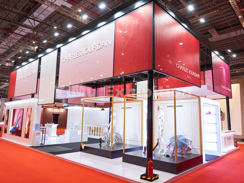 Charles Jourdan's trade show booth design