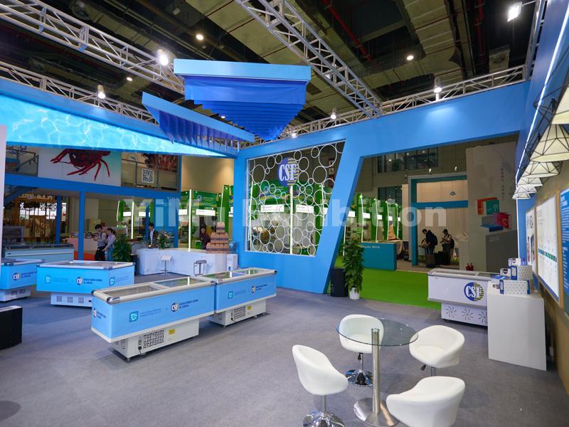 Huanan Fishery's exhibition stand design Huanan Fishery's exhibition stand design