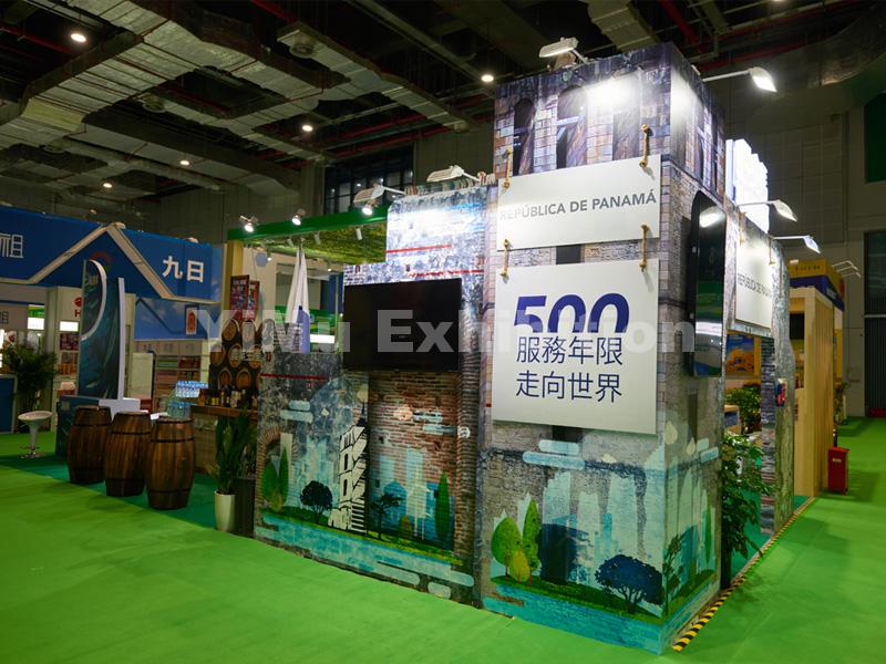 Panama Pavilion' booth construction Panama Pavilion' booth construction
