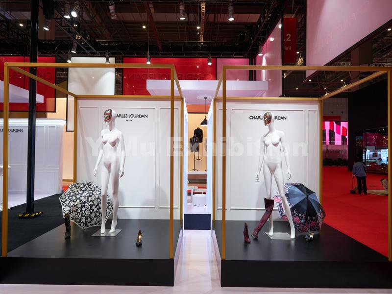 Charles Jourdan's trade show booth design